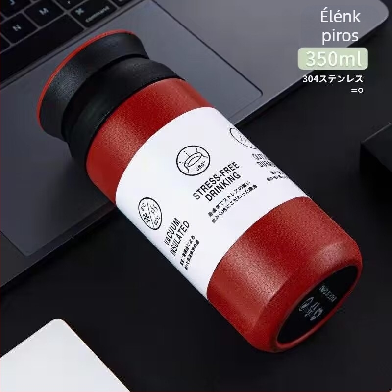 Határokon átnyúló, forró eladású férfi és női üzleti divatos vízcsésze hordozható rozsdamentes acél porszívó egyenes csésze ajándék csésze irodai porszívó csésze