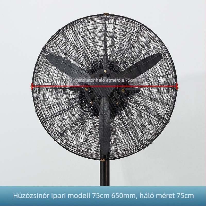 Ipari ventilátorburkolat, becsípődésgátló kézi padlóventilátor biztonsági burkolat gyermekeknek és gyermekeknek, védőháló, all-inclusive nagy kürtű ventilátorháló burkolat