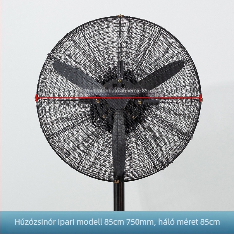 Ipari ventilátorburkolat, becsípődésgátló kézi padlóventilátor biztonsági burkolat gyermekeknek és gyermekeknek, védőháló, all-inclusive nagy kürtű ventilátorháló burkolat