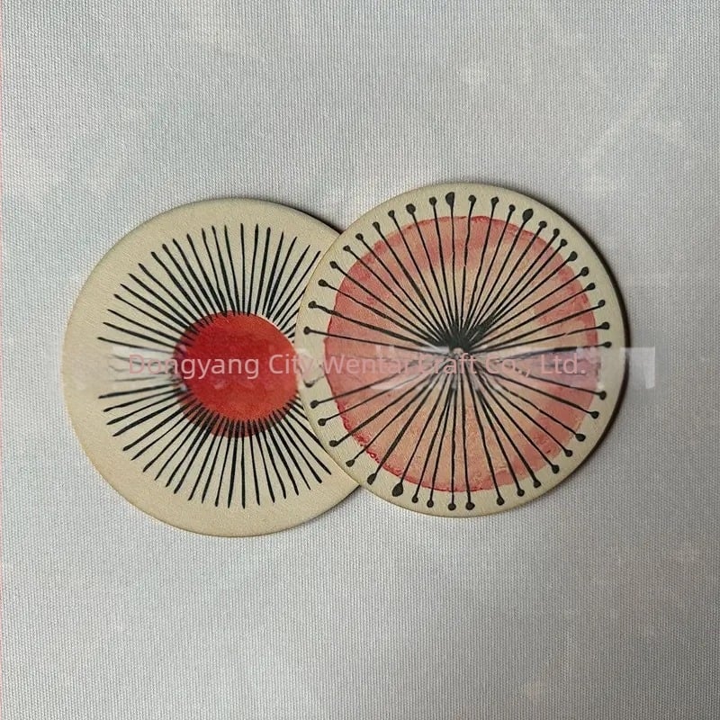 6 darabos gyümölcsös poháralátét készlet, hőálló, csúszásmentes és dekoratív asztalra, otthoni irodába is alkalmas, dekoratív poháralátétek