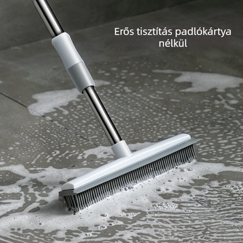 Fürdőszobai padlókefe, hosszú nyelű kefe, csempe WC, fürdőszobai kemény sörtéjű kefe, padlótisztító csempe padló szilikon kefe