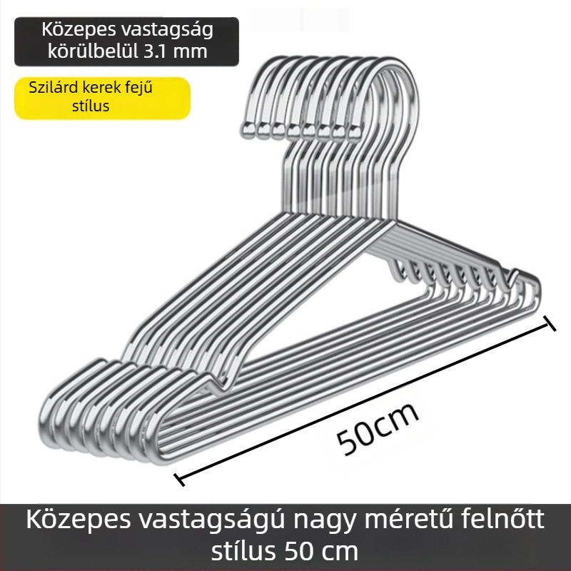 304 rozsdamentes acél szárítóállvány háztartási függő ruhaszárító vastagított vastagított ruhaakasztó extra vastag baba