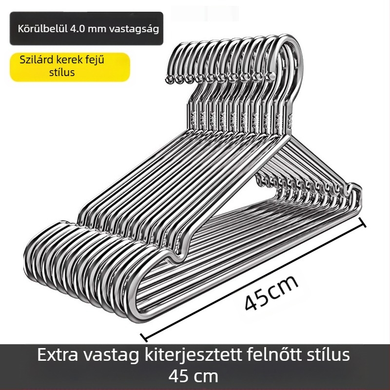 304 rozsdamentes acél szárítóállvány háztartási függő ruhaszárító vastagított vastagított ruhaakasztó extra vastag baba