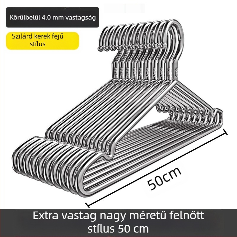 304 rozsdamentes acél szárítóállvány háztartási függő ruhaszárító vastagított vastagított ruhaakasztó extra vastag baba