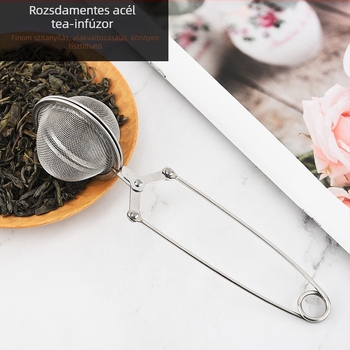304 rozsdamentes acél teaszivárgásos teaszűrő teagolyós szűrő teamaradék teakészítő eszköz