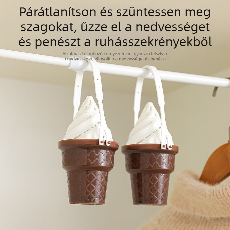 Fagylalt szekrény páramentesítő doboz függő esernyő páramentesítő doboz aromaterápiás tablettával nedvességálló penészálló kis szárítószer