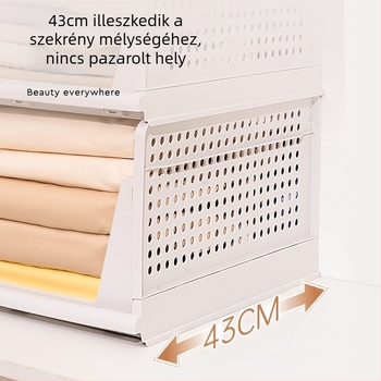 Réteges válaszfalú szekrény fiókos ruhatároló állvány hálószobai ruhatároló doboz szekrénykosár