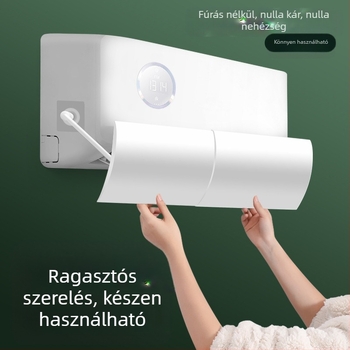 Légkondicionáló szélterelő univerzális holdklíma szélvédő háztartási falra szerelhető, telepítésmentes klímaberendezés szélterelő a közvetlen fújás megakadályozására