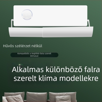 Légkondicionáló szélterelő univerzális holdklíma szélvédő háztartási falra szerelhető, telepítésmentes klímaberendezés szélterelő a közvetlen fújás megakadályozására