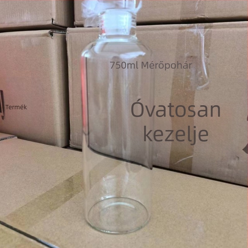 Kiváló minőségű hideg főzetű palack, hőálló hideg főzetű teáscsésze időskálával, magas boroszilikát üvegből készült vízpohár, hideg főzetű teáscsésze 500~1000