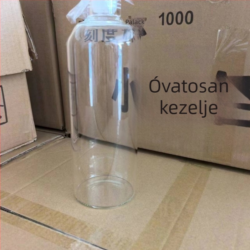 Kiváló minőségű hideg főzetű palack, hőálló hideg főzetű teáscsésze időskálával, magas boroszilikát üvegből készült vízpohár, hideg főzetű teáscsésze 500~1000