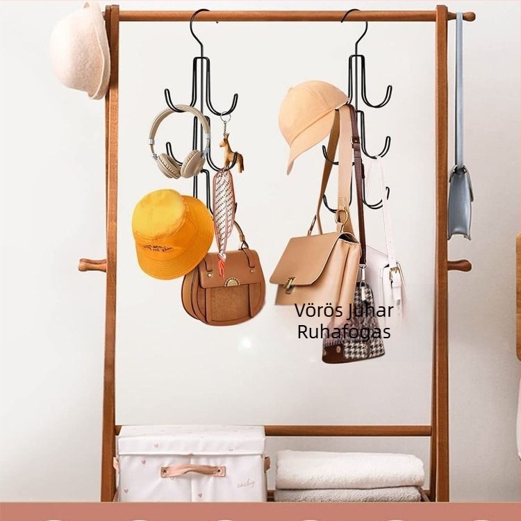Otthon Gardrób Multifunkcionális Táskaakasztó Kalap Nyakkendő Sál Öv Bejárati Tároló Táskaakasztó
