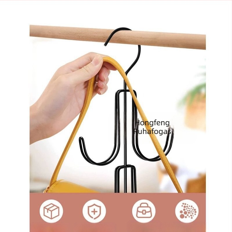 Otthon Gardrób Multifunkcionális Táskaakasztó Kalap Nyakkendő Sál Öv Bejárati Tároló Táskaakasztó