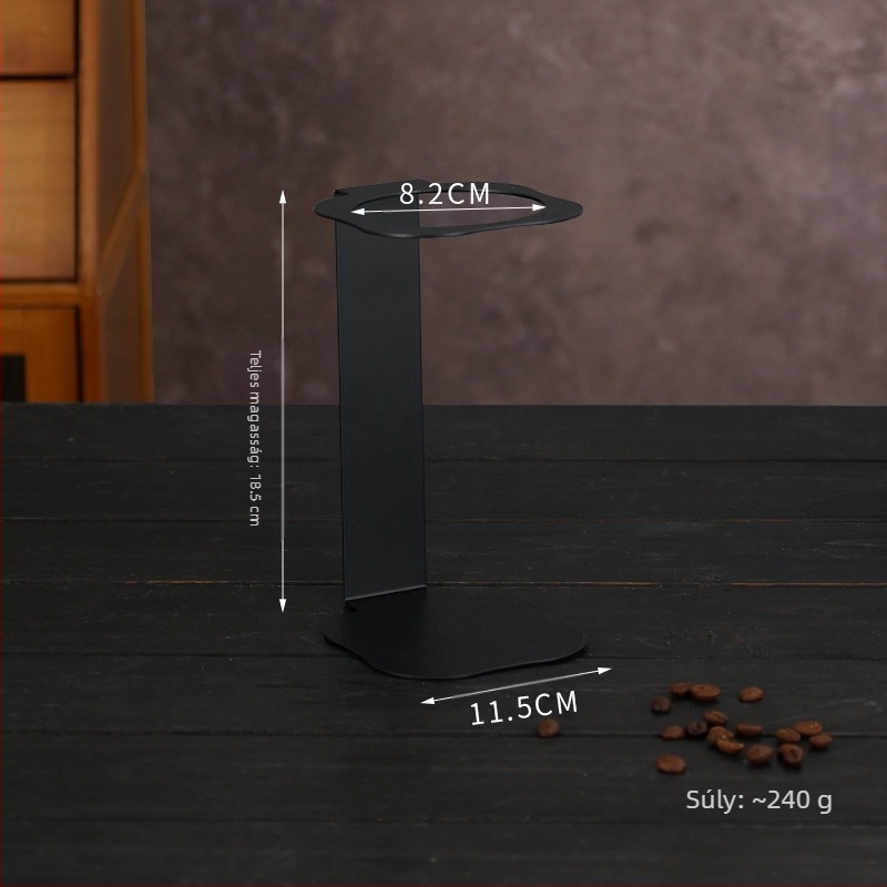 Kézi kávétartó Fém szűrőpohártartó Csepegtetőtölcsér Szűrőpohár Vastartó V60 szűrőpohártartó