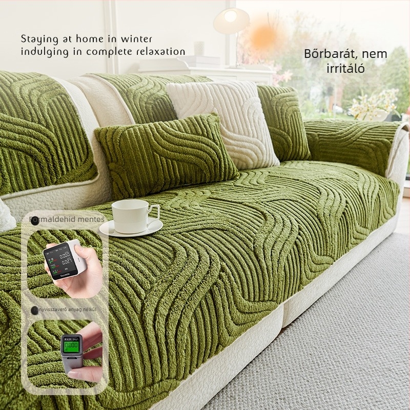 2024 Új őszi és téli vastagított plüss kanapépárna Csúszásmentes, piszkos, macska elleni karcolásgátló kanapépárna Advanced Sense kanapépárna