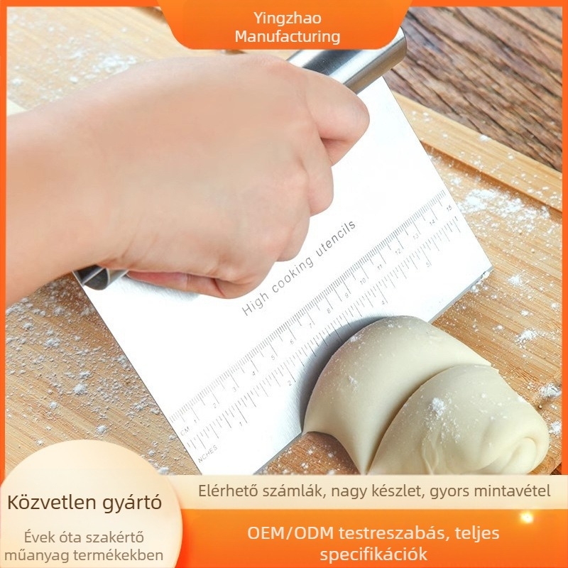 Határokon átnyúló speciális tésztavágó Fritőz kaparó pizza párolt kenyér kenyérsütő szeletelő eszköz rozsdamentes acél kaparó