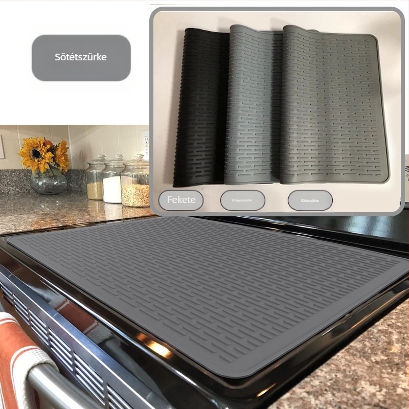 Amazon szilikon tűzhelyszőnyeg indukciós tűzhely szigetelővédő szőnyeg tűzhely felső fedél multifunkcionális mosogatószőnyeg lebomló és környezetbarát