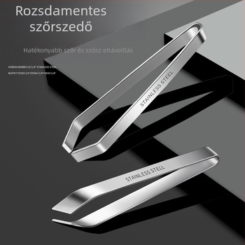 Vastag rozsdamentes acél sertéshajcsipesz háztartási halcsontfogó húzó csirkekacsa fogó csipesz klip konyhai eszközök