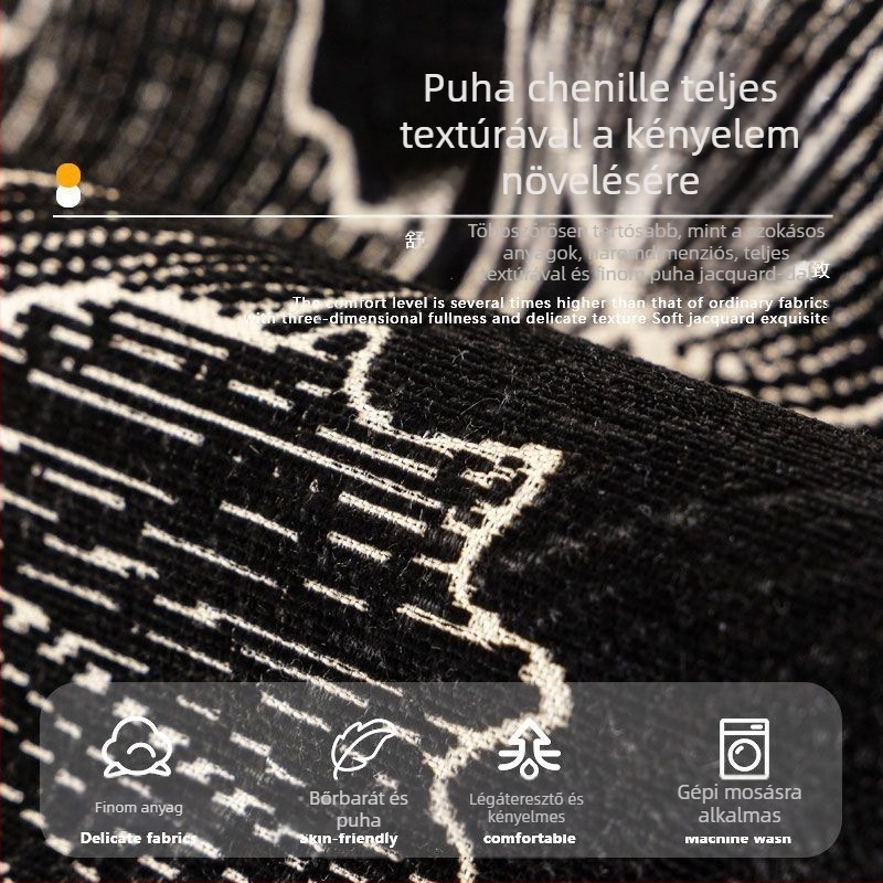 2025 új zsenília kanapépárna, négy évszakos univerzális csúszásgátló párna, modern, új kínai stílusú kanapéhuzat-kendő