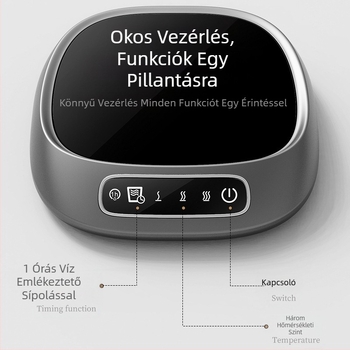 Határokon átnyúló fejlesztés állandó hőmérsékletű alátét három állandó hőmérsékletű fűtés tej kávé tea egy óra ivóvíz csengő emlékeztető