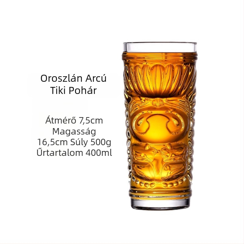 Hawaii tiki bögre tiki pohár koktélpohár grimasz bálvány sör pohár gyümölcslé gyümölcsbor hideg ital pohár
