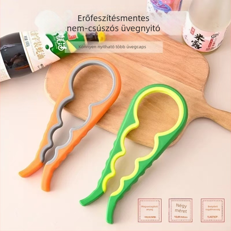 Négy az egyben multifunkcionális sörnyitó háztartási konzervnyitó munkaerő-takarékos fedélnyitó sörnyitó konyhai fedélnyitó