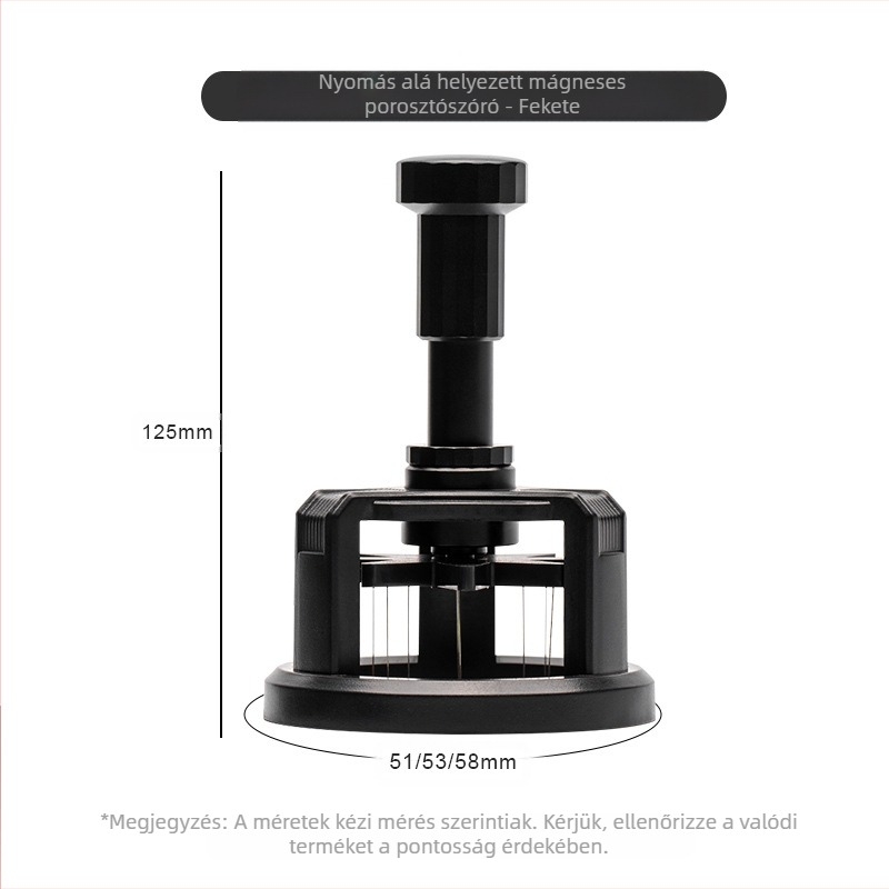 Kávé tűs kendőporozó gép 51/53/58 mm-es forgó süteménypor tű olasz kávé keverőpor tű