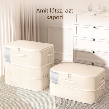 Vizuális nedvességálló penészálló ruhák pehelykabát négyrészes szett paplan takaró tárolótáska ruhásszekrény tárolótáska költöztető táska