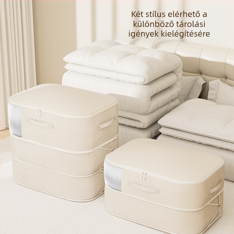 Vizuális nedvességálló penészálló ruhák pehelykabát négyrészes szett paplan takaró tárolótáska ruhásszekrény tárolótáska költöztető táska