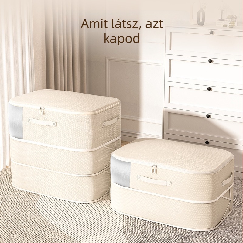 Vizuális nedvességálló penészálló ruhák pehelykabát négyrészes szett paplan takaró tárolótáska ruhásszekrény tárolótáska költöztető táska