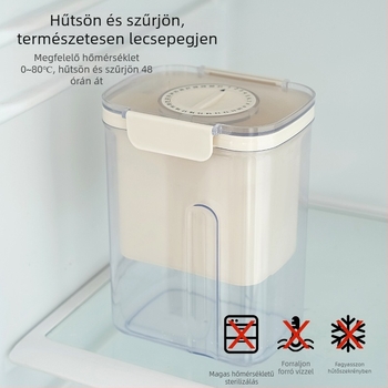 Határokon átnyúló házi joghurtszűrő multifunkcionális tejsavóelválasztó hűtött prés joghurtgép sajtszűrő