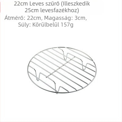 Pörkölt húshoz speciális rács, vízálló rács, tésztafőző, gőzölőrács, rozsdamentes acél gőzölő, gőztároló, pasztaálló edény, levesvödör, háló