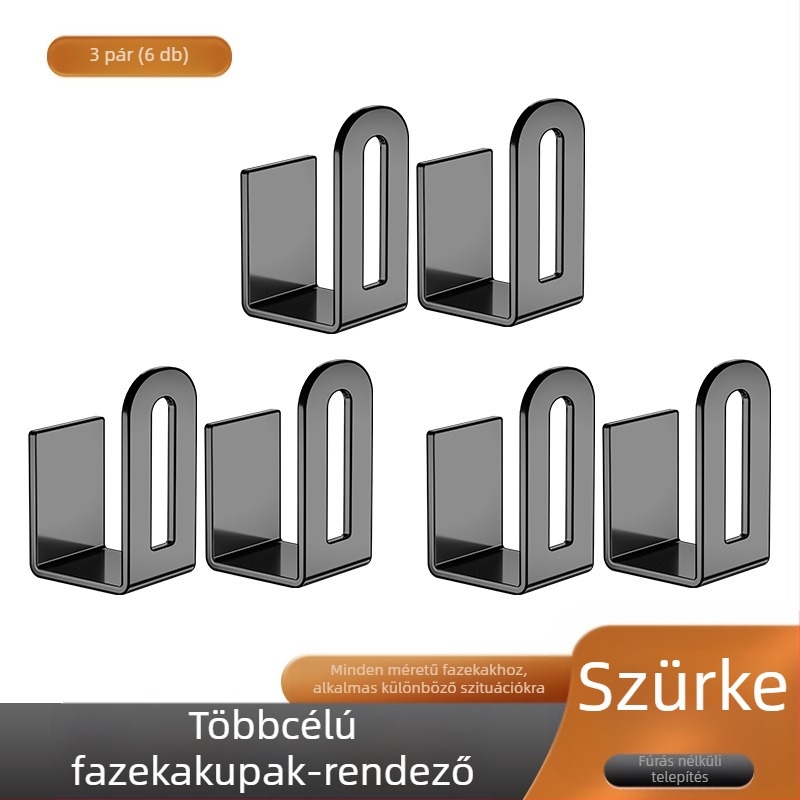Ütésmentes edénytakaró-tartó, konyhai tárolóállvány, falra szerelhető vágódeszka, vágódeszka, többfunkciós fali tároló műtárgytartó