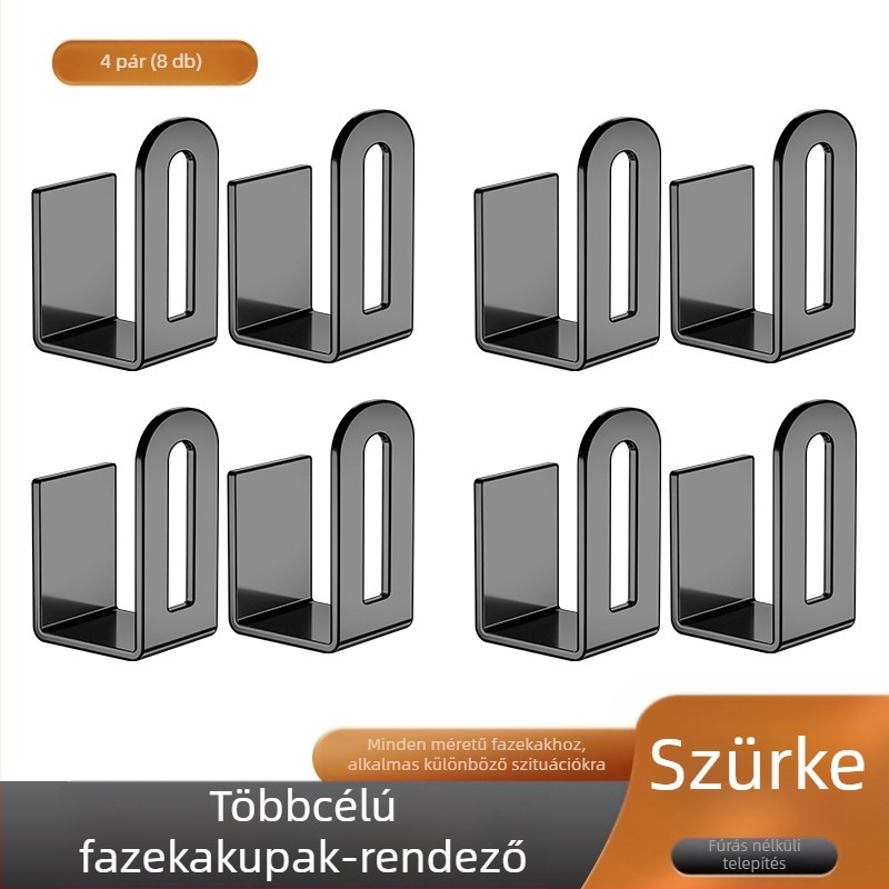 Ütésmentes edénytakaró-tartó, konyhai tárolóállvány, falra szerelhető vágódeszka, vágódeszka, többfunkciós fali tároló műtárgytartó