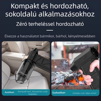 Határokon átnyúló, erőszakos ventilátorfúvás és -szívó, integrált 60 milliós turbinás motor, kefe nélküli töltés, nagy teljesítményű szélturbina, nagy sebességű kézi porszívó