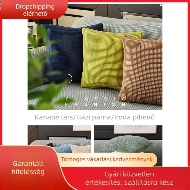 V45O Vastagított nappali párnahuzat Kanapé párna párna Irodai derékpárna huzat Éjjeli oldali háttámla párna Négyzet alakú nem