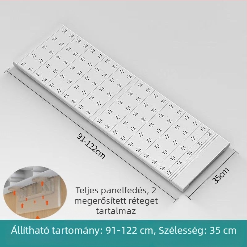 Gardróbválasztó polc állítható elválasztóval, tároló polc, japán stílus