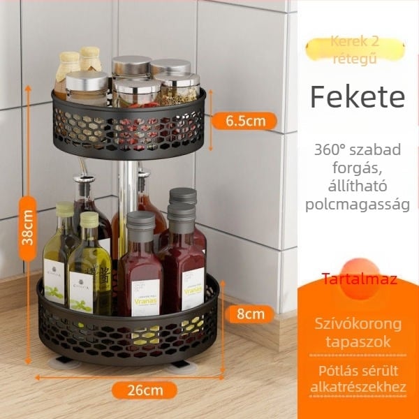 Uzsonnatároló állvány Uzsonnatartó tároló állvány Tárolószekrény kocsi Forgatható tárolódoboz Többrétegű nappali gyümölcs