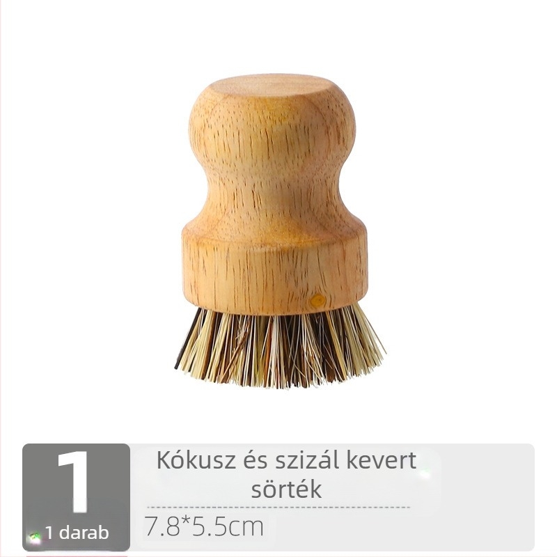 Határokon átnyúló mosogatókefe-edény-tárgy háztartási konyhai eszközök kefe-edény rövid nyél természetes szizál kókusz tisztítás