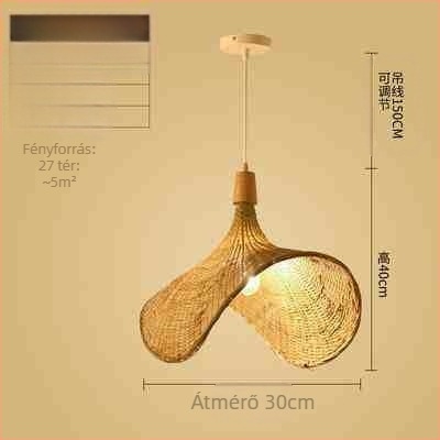 Kínai stílusú bambusz csillár Wabi-Sabi stílusú panzió lépcsőház Teaszoba Japán étterem Hot Pot étterem Zen kombinációs lámpák