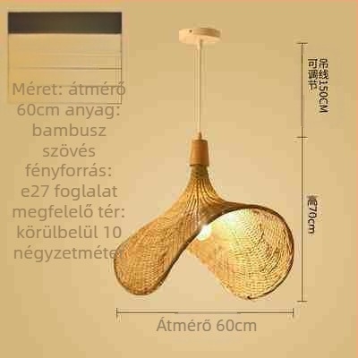 Kínai stílusú bambusz csillár Wabi-Sabi stílusú panzió lépcsőház Teaszoba Japán étterem Hot Pot étterem Zen kombinációs lámpák