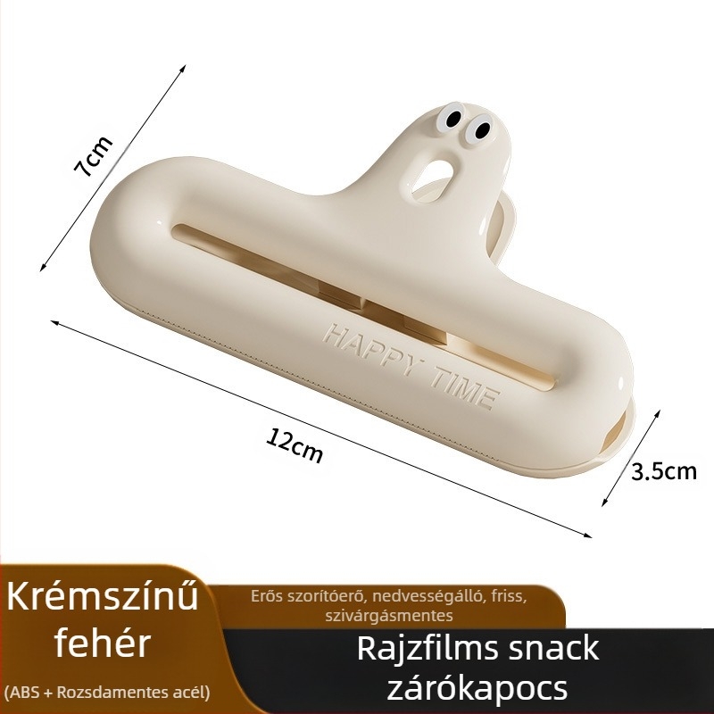 Caterpillar tömítő csipesz nedvességálló snack csipesz konyhai tömítő rögzítő csipesz multifunkcionális háztartási csipesz frissen tartó tömítőanyag