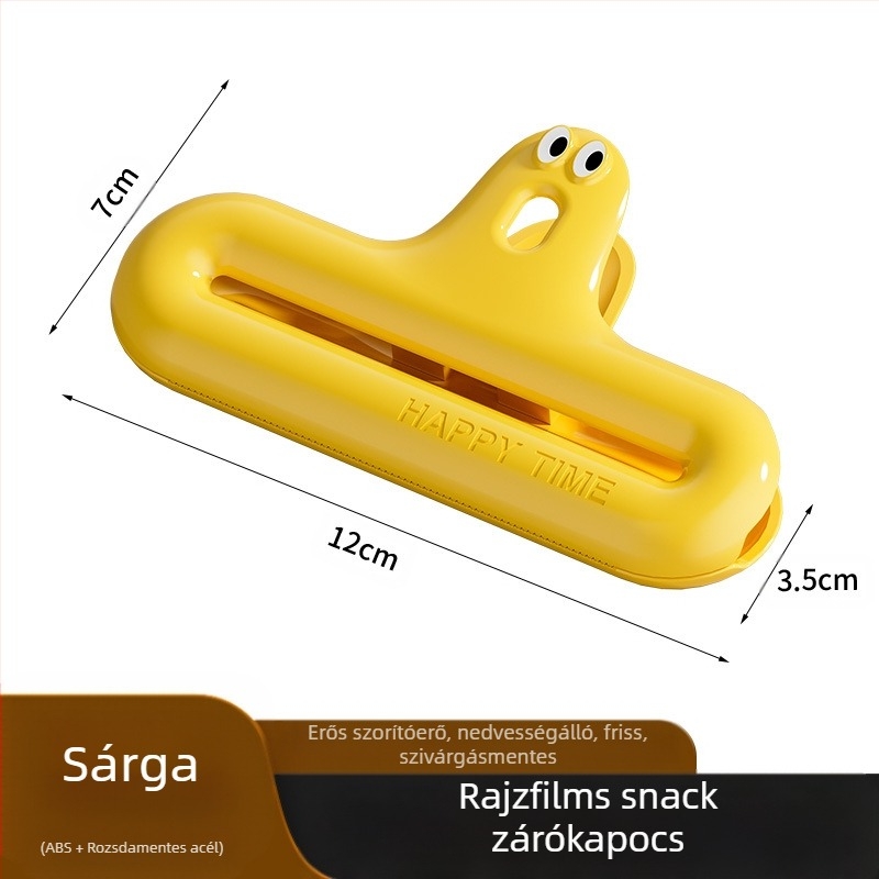 Caterpillar tömítő csipesz nedvességálló snack csipesz konyhai tömítő rögzítő csipesz multifunkcionális háztartási csipesz frissen tartó tömítőanyag