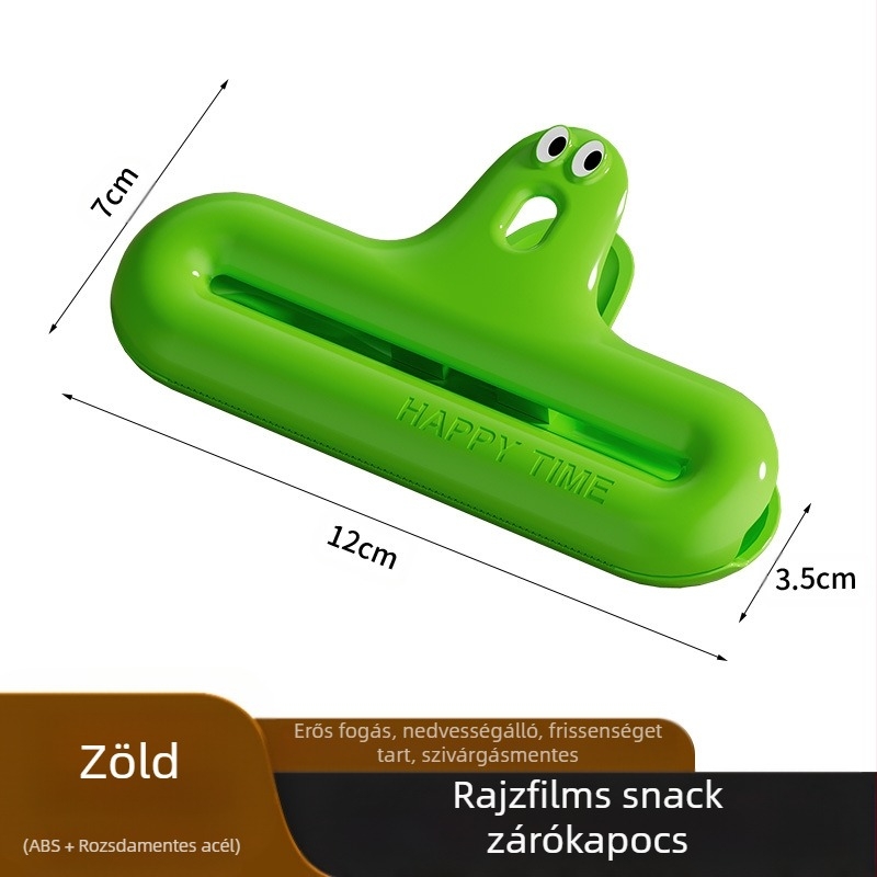 Caterpillar tömítő csipesz nedvességálló snack csipesz konyhai tömítő rögzítő csipesz multifunkcionális háztartási csipesz frissen tartó tömítőanyag