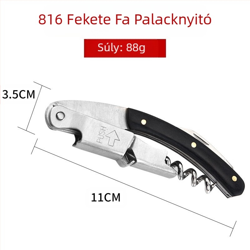 Gyártó multifunkcionális üvegnyitó kreatív sör bor rozsdamentes acél vörösbor üvegnyitó borkés spot nagykereskedelem