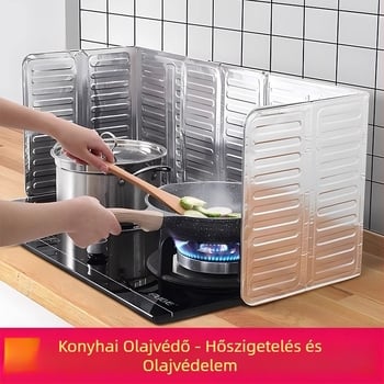 Konyhai fröccsenő olajterelő olajterelő konyhai gáztűzhely hőszigetelő kellékek háztartási tűzhely főzés alumínium fólia hőszigetelés