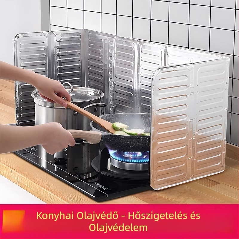 Konyhai fröccsenő olajterelő olajterelő konyhai gáztűzhely hőszigetelő kellékek háztartási tűzhely főzés alumínium fólia hőszigetelés