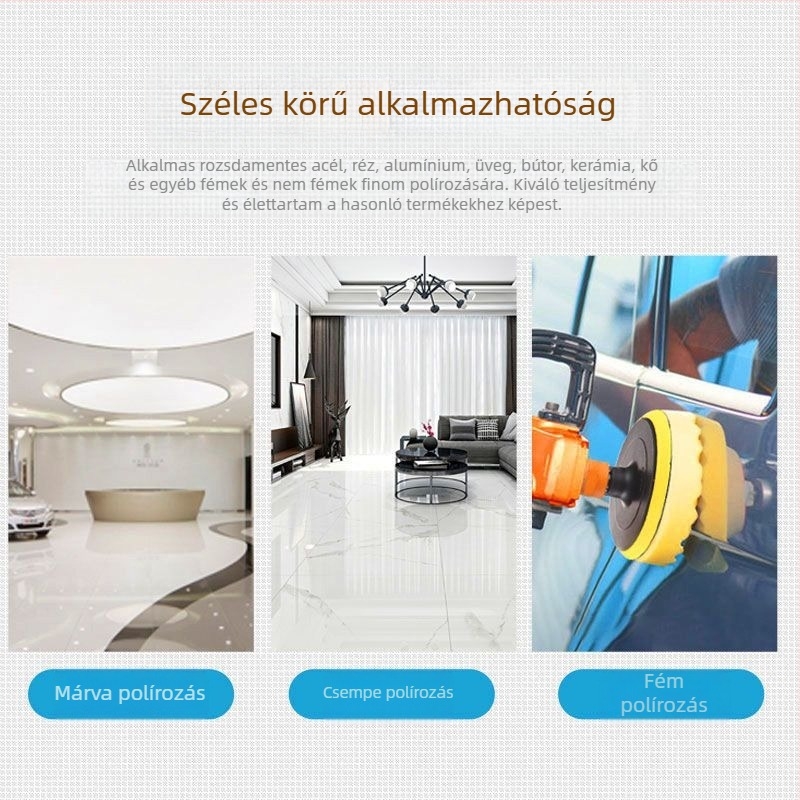 Gyapjúkorong tükör polírozó kerék vastagított sarokcsiszoló polírozó üvegfém rozsdamentes acél kőgyapot golyó polírozó lap