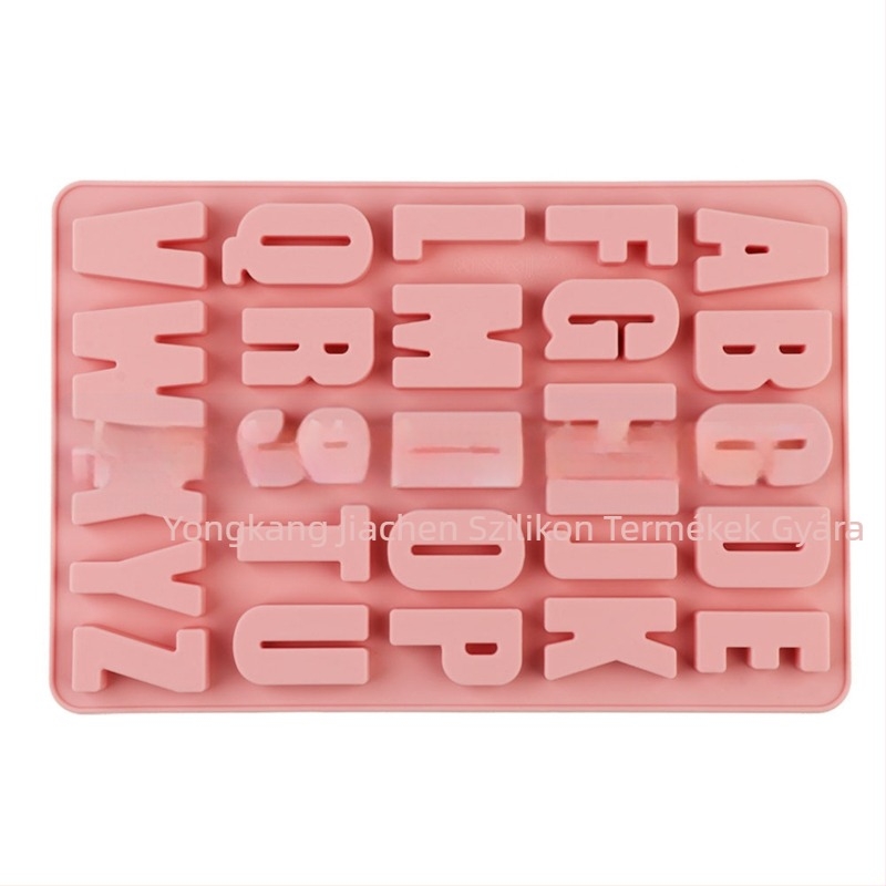 Spot szilikon 26 sztereó angol ábécé torta dekoratív csokoládé forma csepp ragasztó barkács sütőeszköz