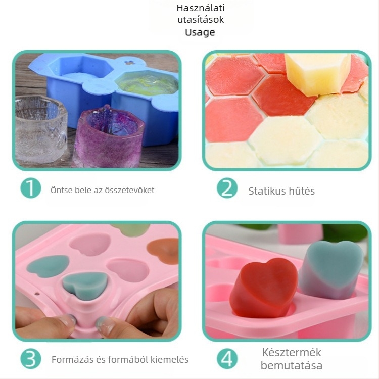 6 db nagy kakaóbab forma, háromdimenziós mousse csokoládé forma, kreatív francia desszert olívabogyó szilikon darálóeszköz